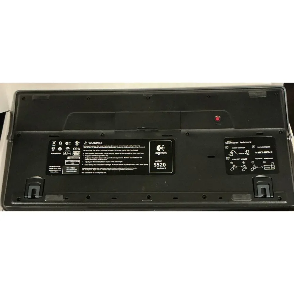 LOGITECH Cordless Desktop S520 Keyboard LX5 Laser Mouse Compact USB RF Receiver
